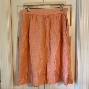 Lou & Grey for Loft pink midi skirt